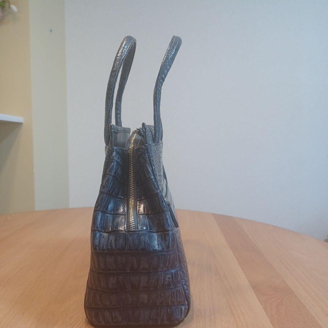 ♦️【Genuine Crocodile Skin】クロコダイル美品　デニム染め