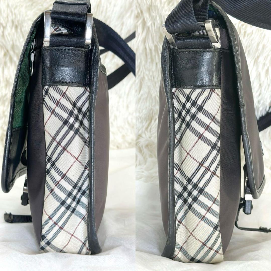 バーバリーブラックレーベル ショルダーバッグノバチェックバーバリーチェック美品 バーバリー ブラックレーベル ショルダーバッグ ノバチェック 美