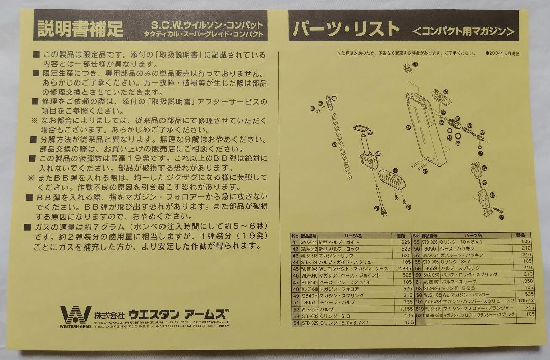 WA ウィルソン M130 DCP ガスブローバック 動作確認済