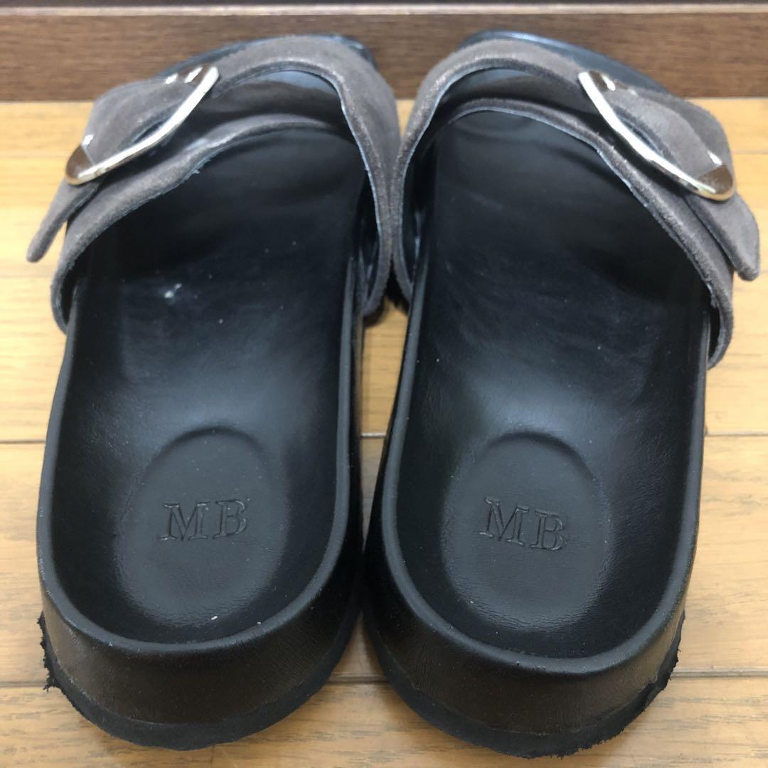 MB ハイエンド シルバーバックルレザーサンダル - メルカリ