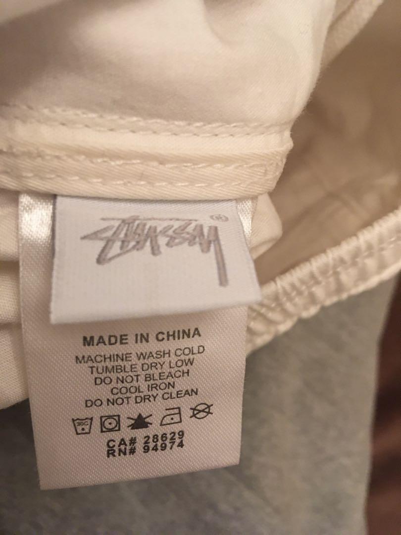 moja　Stussy ライトビーチパンツ　M オフホワイト