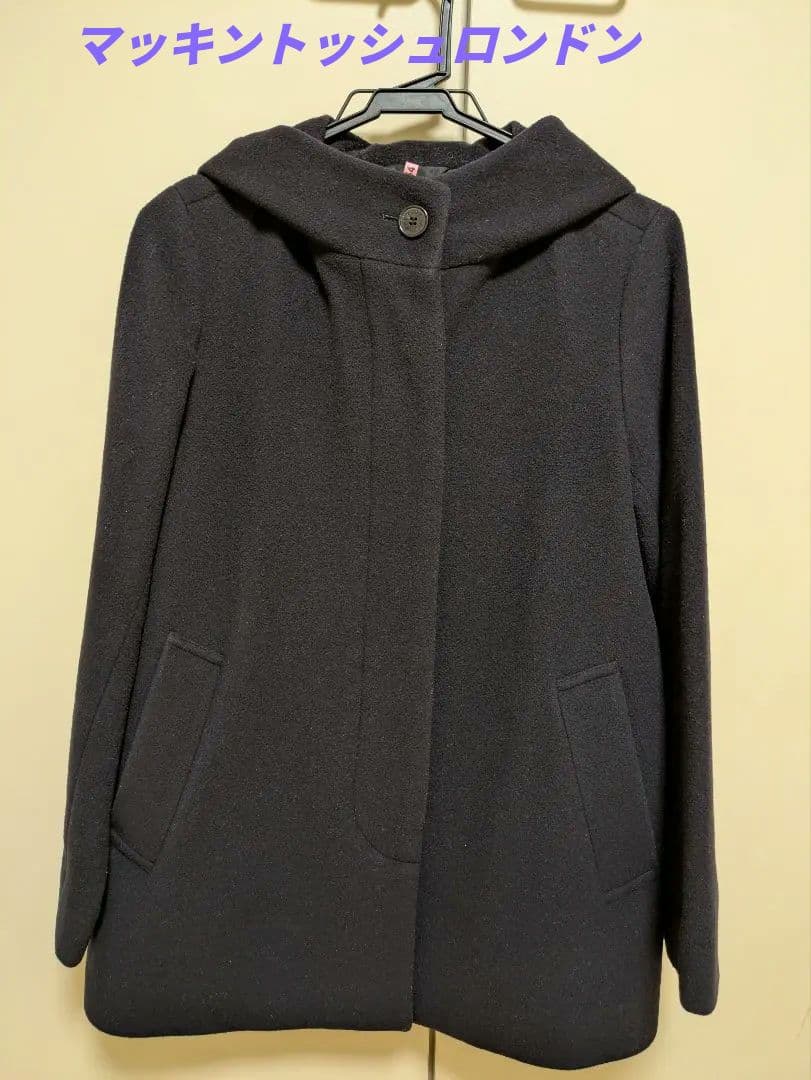 マッキントッシュロンドン ウールコート レディース ネイビー 38M MACKINTOSH LONDON