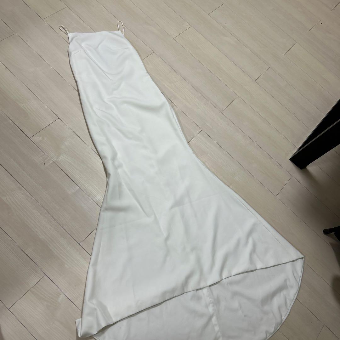 ホワイト マーメイドライン ウェディングドレス SIZE
