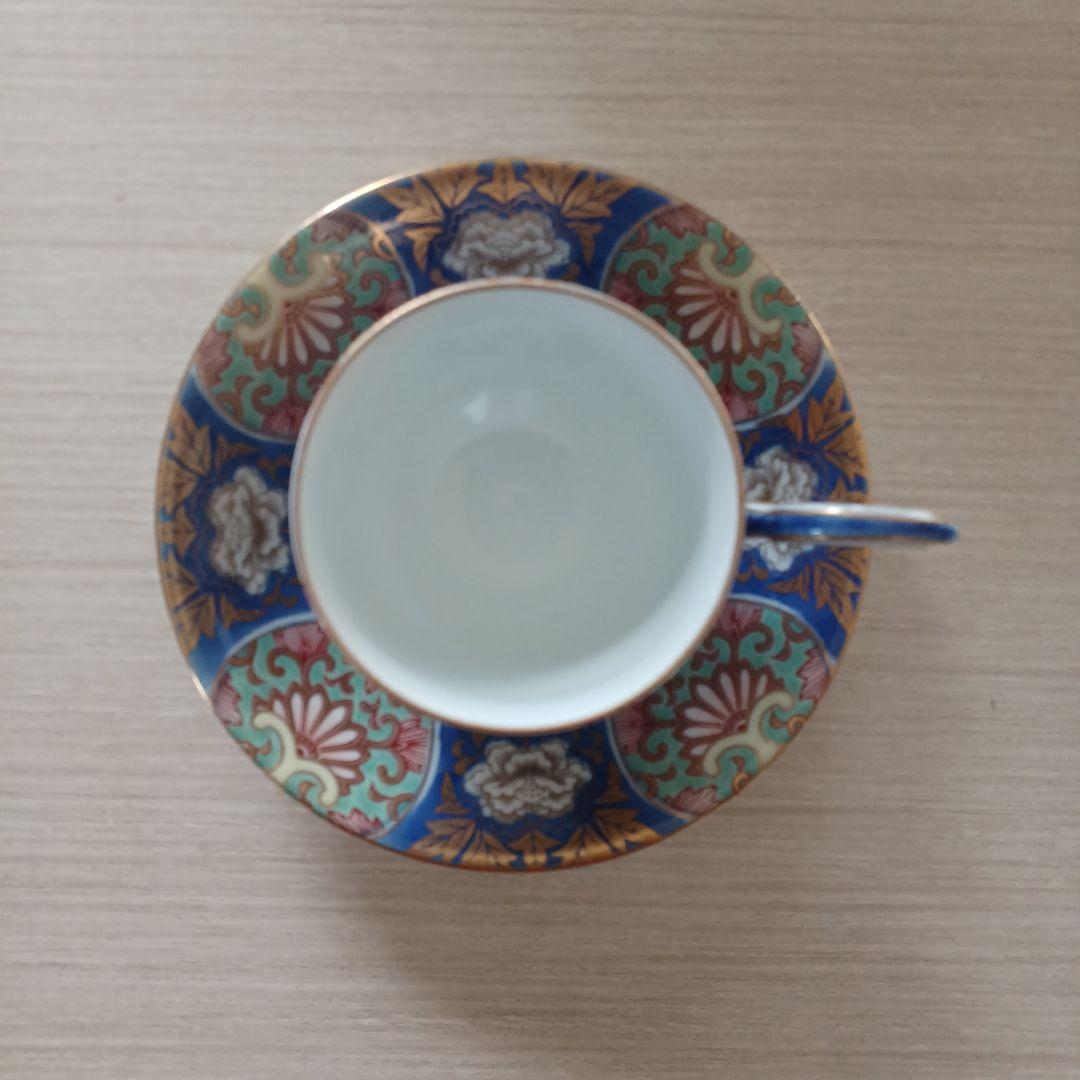 深川製磁古伊万里唐草コーヒー碗皿
