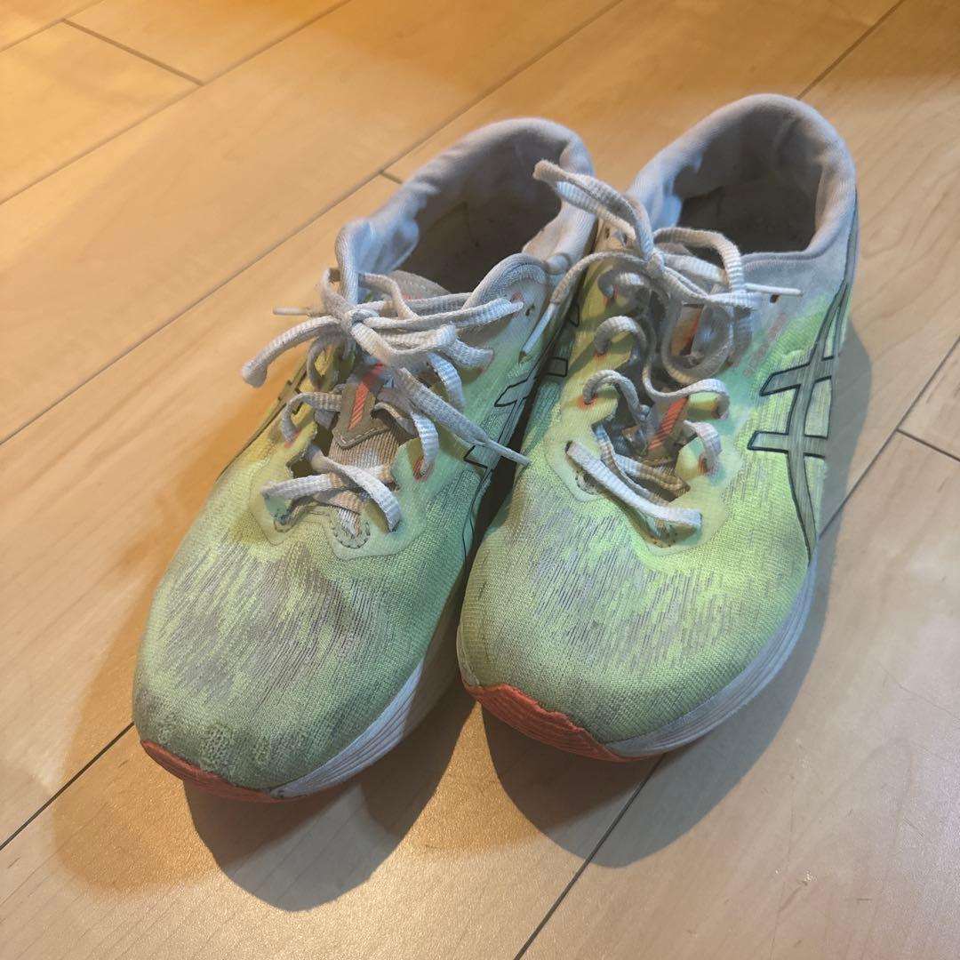 ASICS ランニングシューズ イエロー/グリーン　26.5