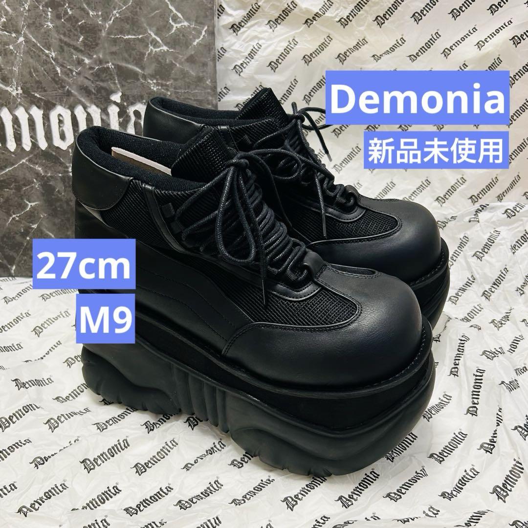 新品未使用⭐️ Demonia デモニア 厚底スニーカー ブーツ 27cm 黒M9 新品未使用⭐️ Demonia デモニア 厚底スニーカー ブーツ27cm 黒