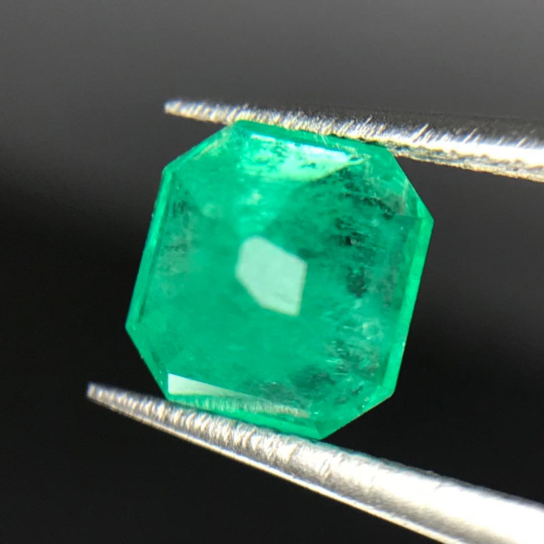 1.09ct天然エメラルドパーツネックレスピアスリング素材ハンドメイド