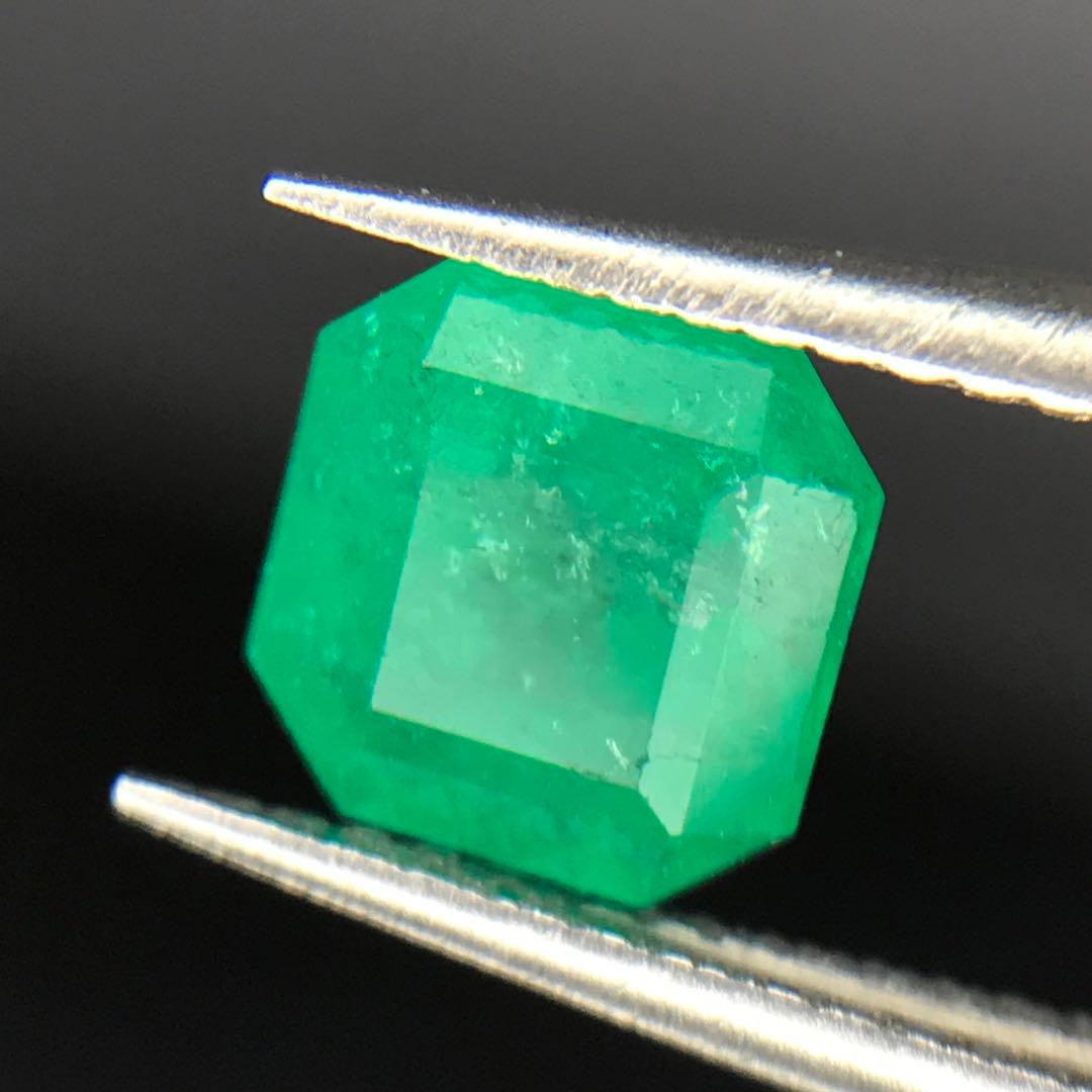 1.09ct天然エメラルドパーツネックレスピアスリング素材ハンドメイド