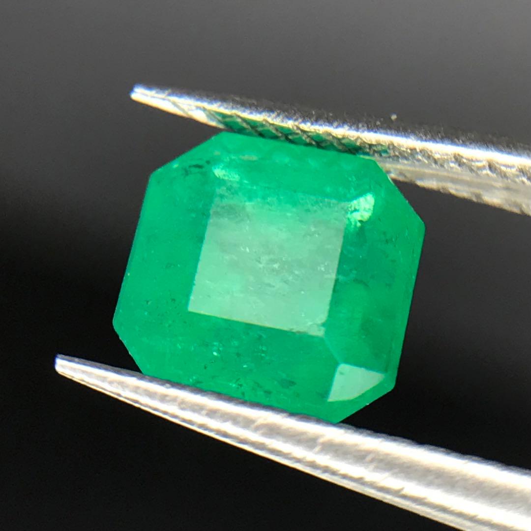 1.09ct天然エメラルドパーツネックレスピアスリング素材ハンドメイド