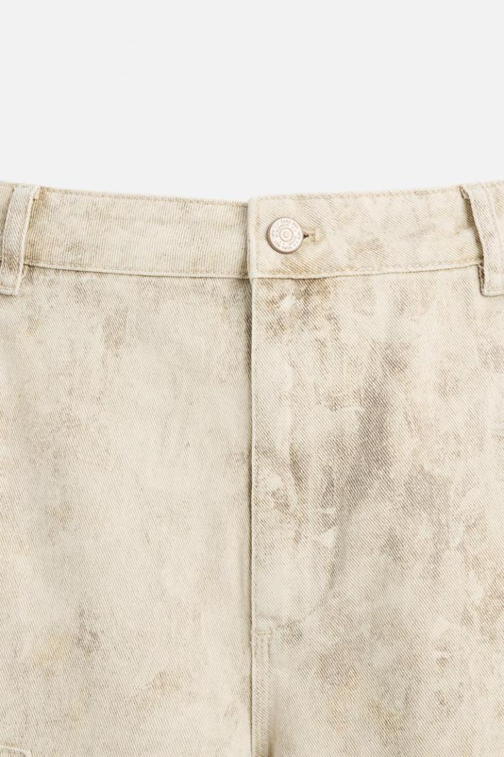 ZARA ザラ アブストラクトプリント カーペンターパンツ EU38