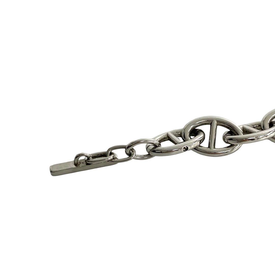 極 美品 グッチ アンカー チェーン ブレスレット GG メタル