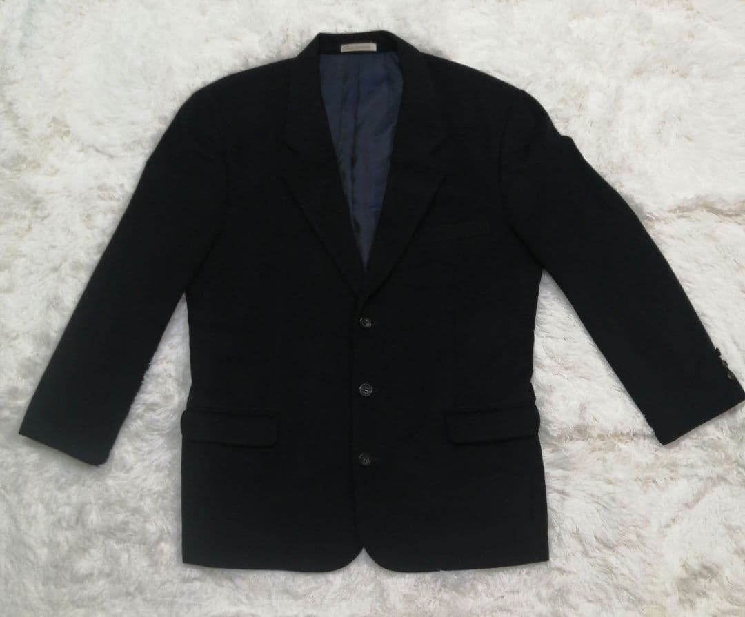 PAPAS パパス カシミア テーラードジャケット M 黒M PAPAS