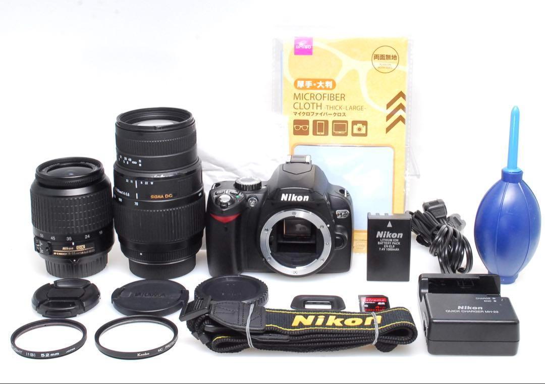 ✨超望遠デビュー✨Nikon D60✨ダブルレンズ✨シャッター数2900✨ニコン ✨超望遠デビュー✨Nikon D60✨ダブルレンズ✨シャッター数2900