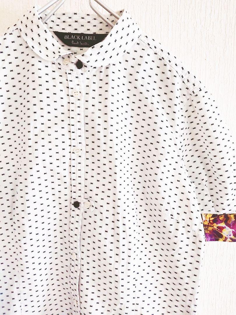 D220367 BLACK Label Paul Smith 総柄 半袖シャツ