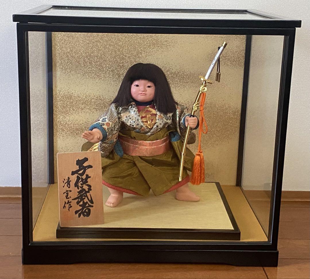 5月人形　子供武者　金太郎　清宝作