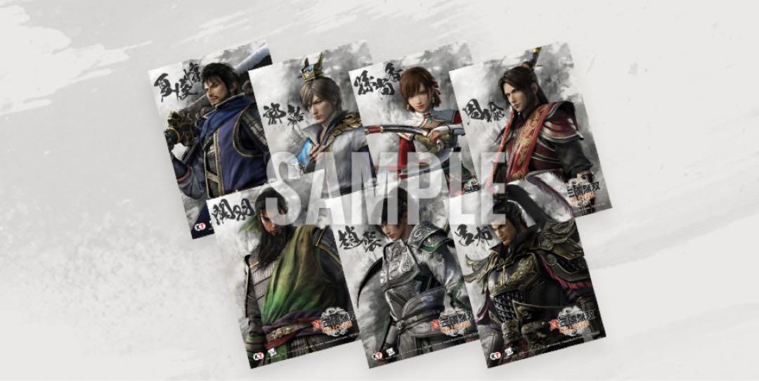 三國無双　ブロマイド　夏侯惇 真・三國無双8 × KT カフェ 特典 Amazon | TGS2024 真・三國無双 ORIGINS 試遊特典 クリア