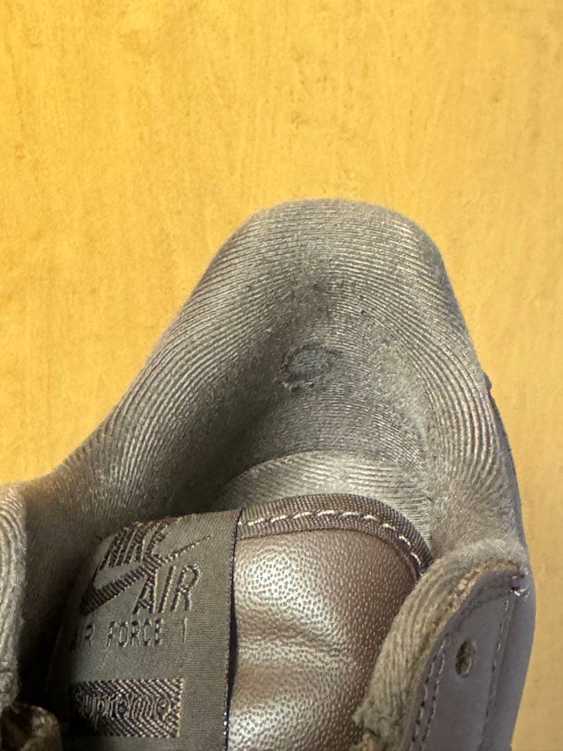 【美品】Nike Air Force 1 × Supreme ブラウン 28.0