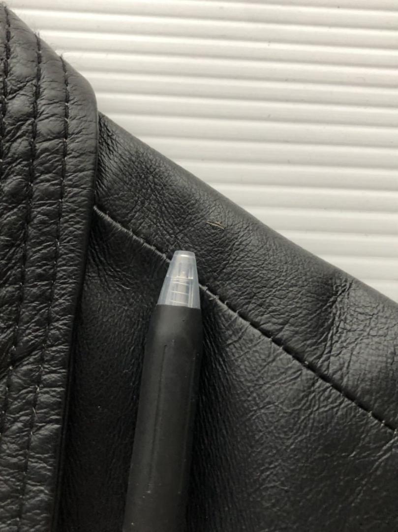 美品 シンプリシテプリュス レザージャケット 革ジャン