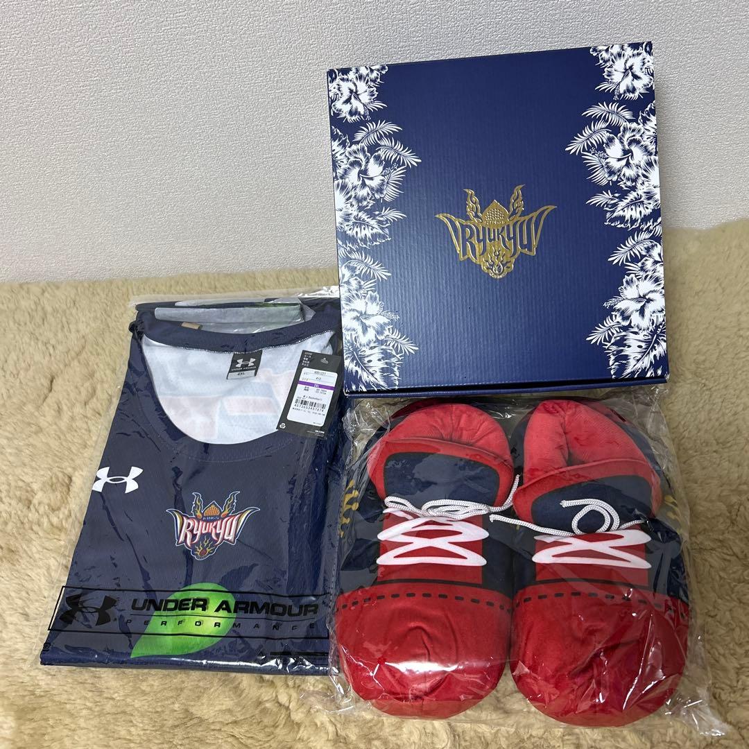 琉球 UNDER ARMOUR ユニフォーム 2XL スリッパ セット