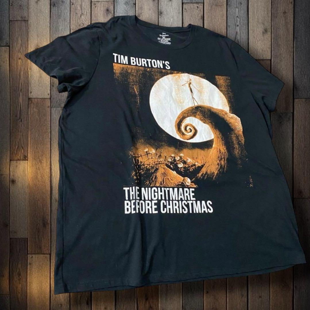 00s 映画 ナイトメア・ビフォア・クリスマス Tシャツ ティムバートン ムービーT ティムバートン ナイトメア ビフォア クリスマス T