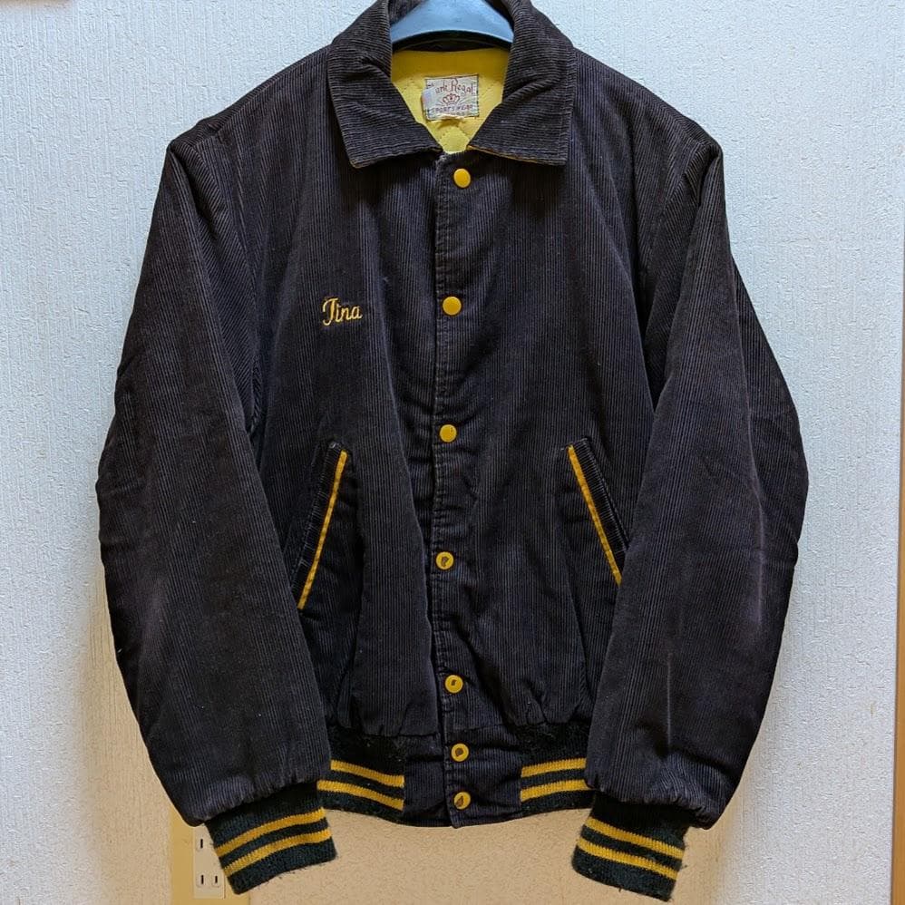 【rinta】Park Regal コーデュロイ スタジャン