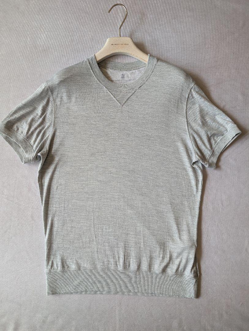 ブルネロクチネリxsシルクコットTシャツ BRUNELLO CUCINELLI】ブルネロクチネリ『半袖Tシャツ sizeXS