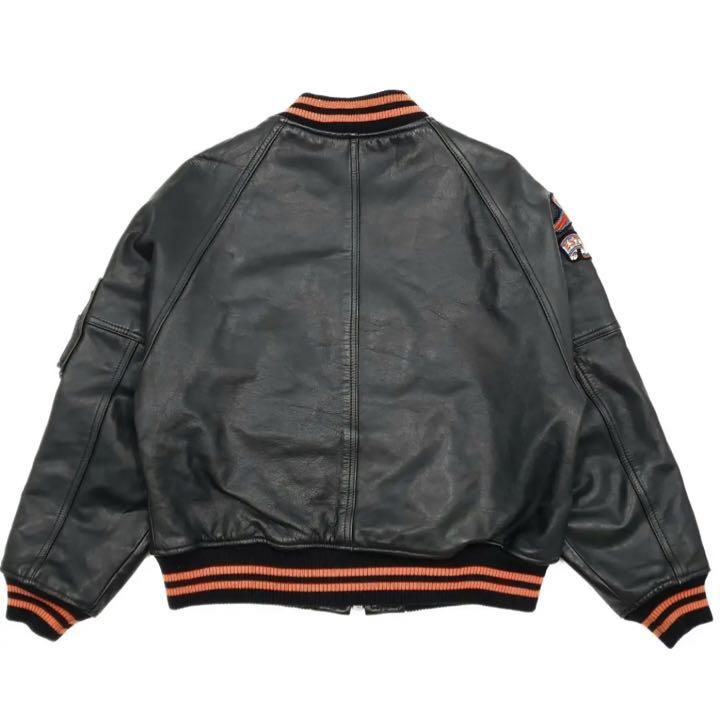 ふるさと納税 希少MA-1タイプ◇HARLEY-DAVIDSON◇オールレザースタジャン427 ジャケット・アウター