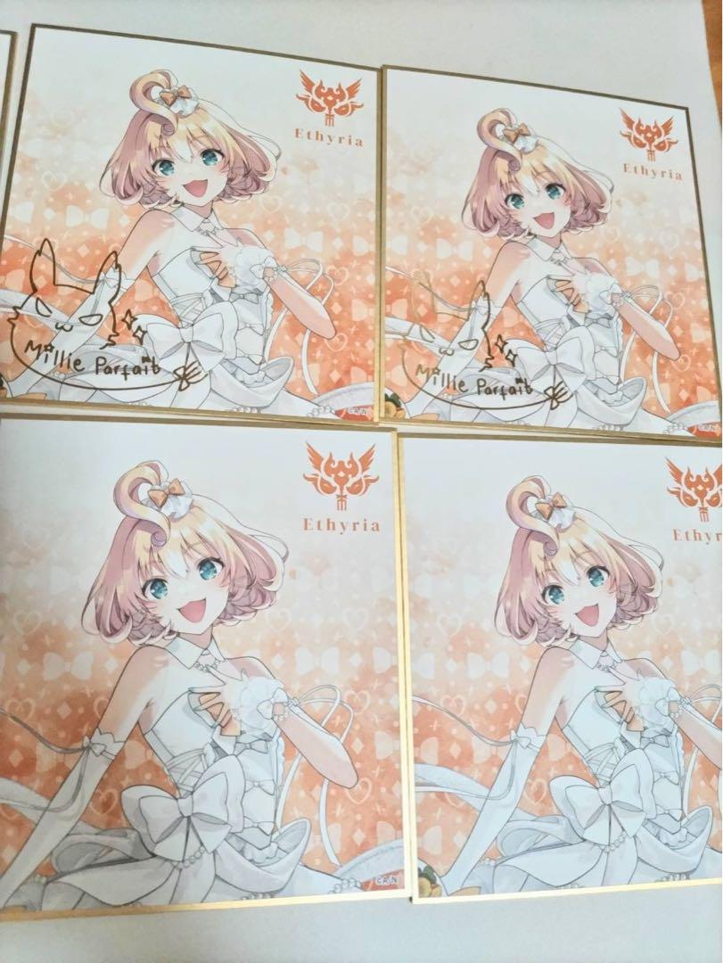 にじさんじEN　ランダム色紙6枚セット　ミリーパフェ　Ethyria 1st