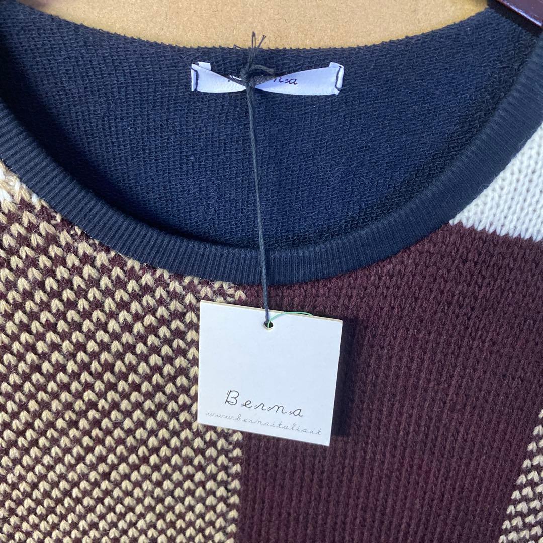【新品】インポート BERNA デザインニット Lサイズ ITALY MADE 【新品】インポート BERNA デザインニット Lサイズ ITALY MADE