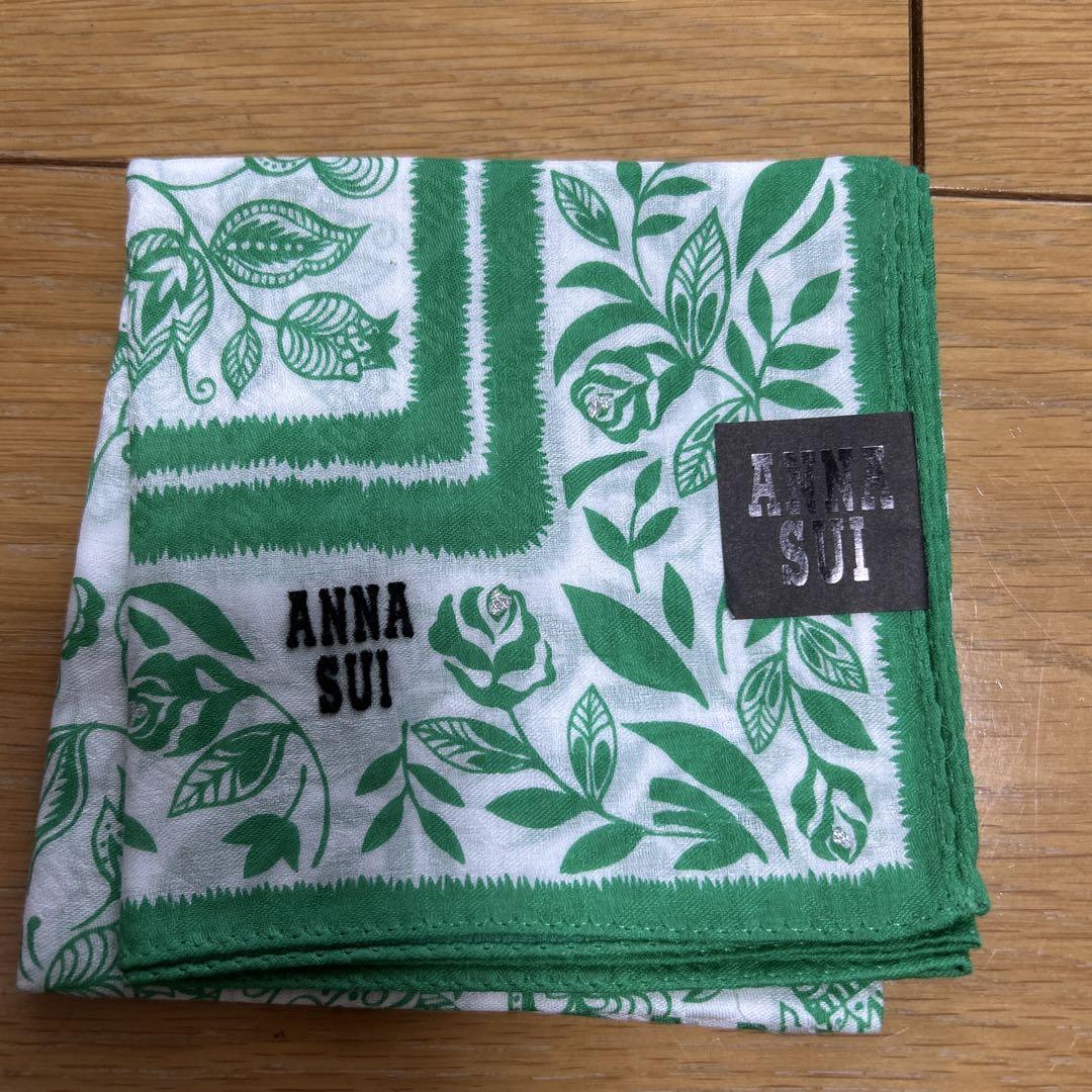ANNA SUI 花柄ハンカチ 7枚セット