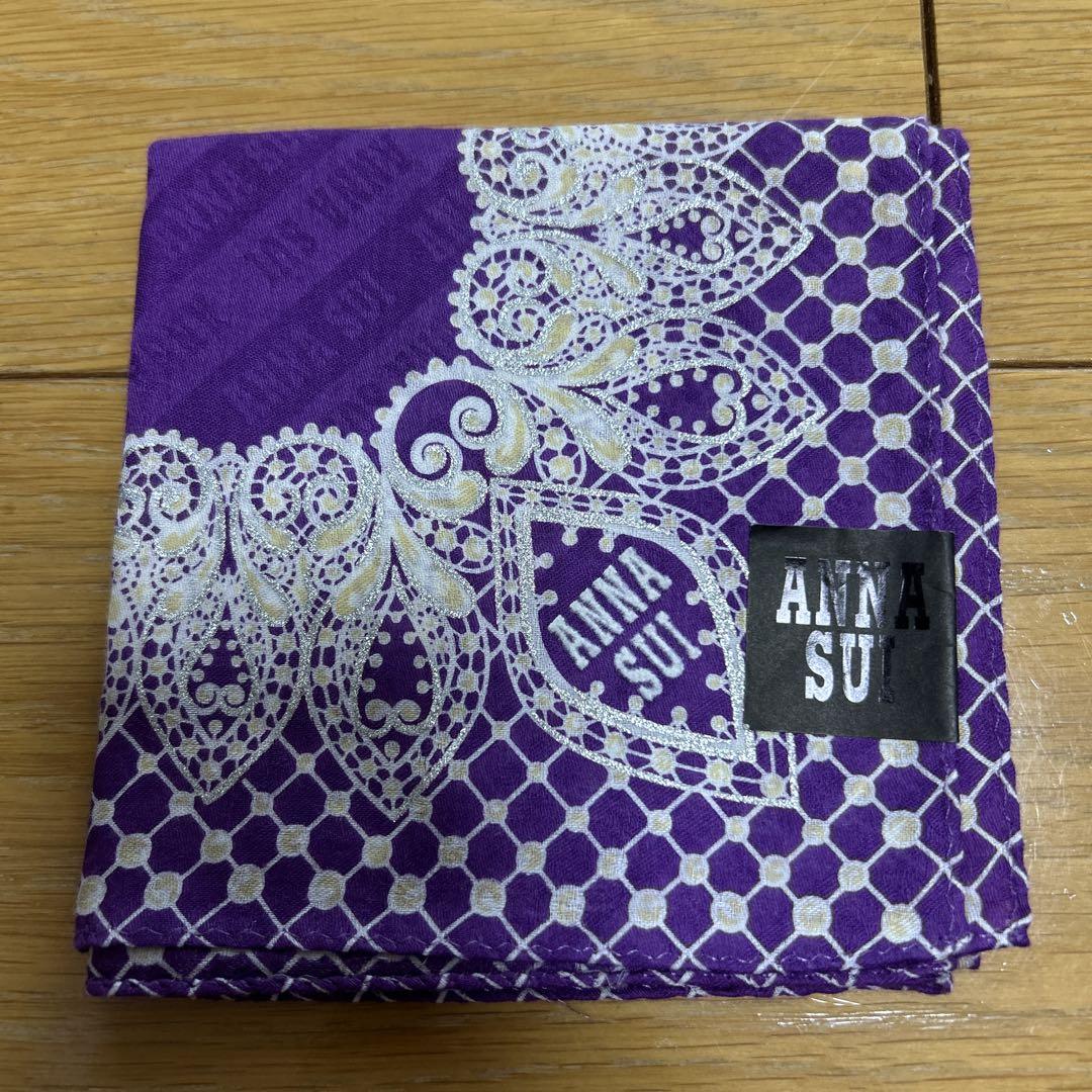 ANNA SUI 花柄ハンカチ 7枚セット