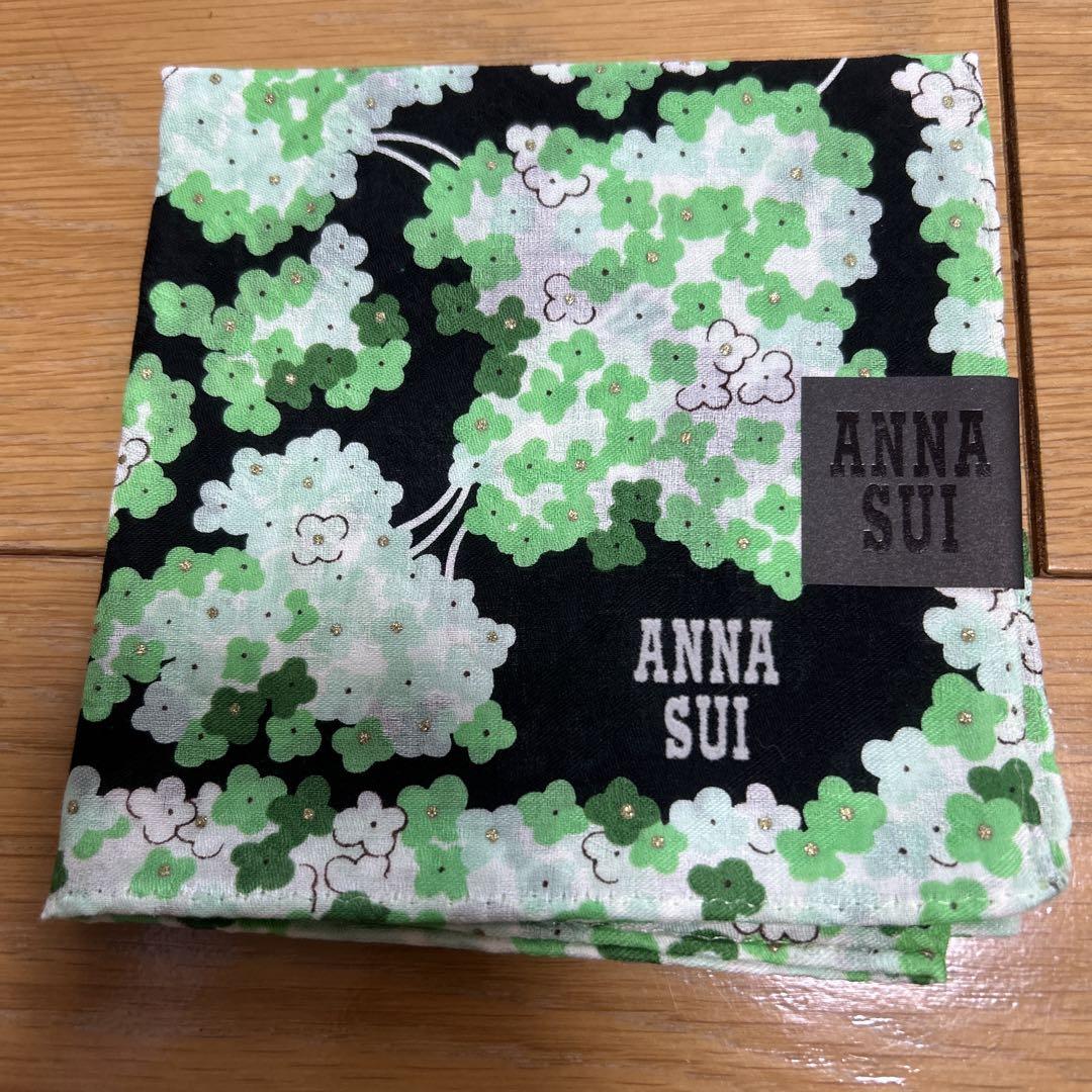 ANNA SUI 花柄ハンカチ 7枚セット