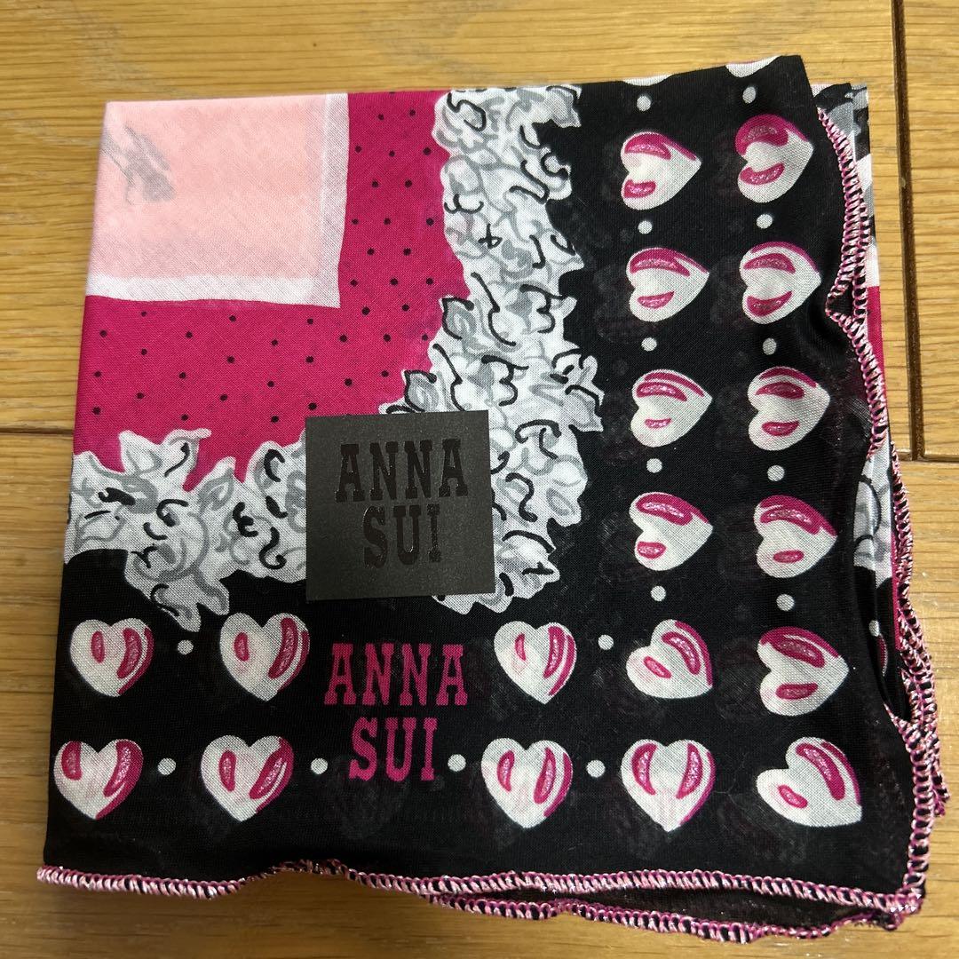 ANNA SUI 花柄ハンカチ 7枚セット