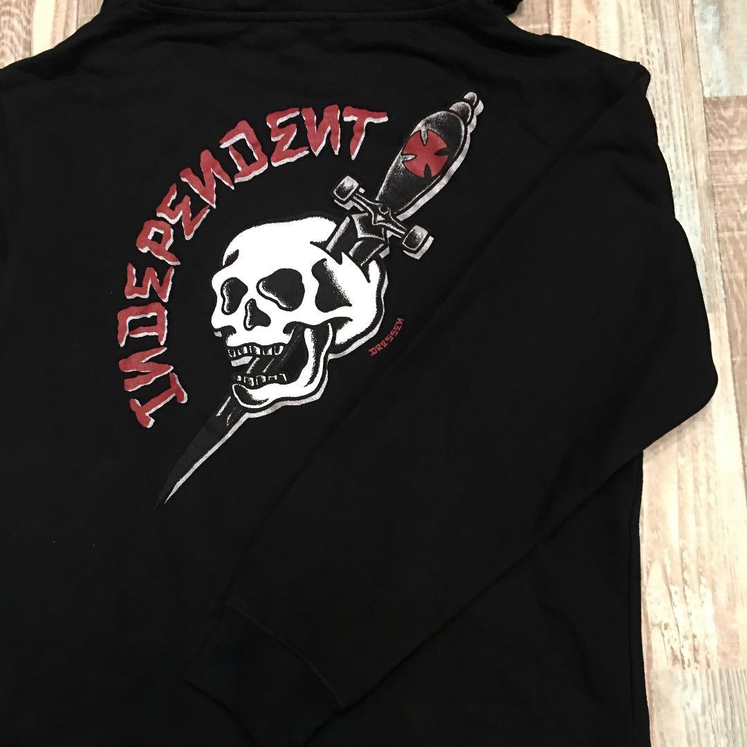 インデペンデントフロントジップフーディーエリックドレッセン限定サイズエスフード