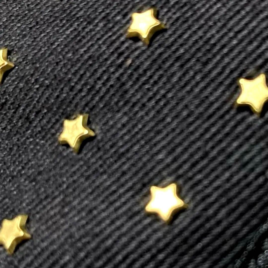 adidas ゴールドスタースタッズ付き ブラックハイスニーカー　24.5センチ