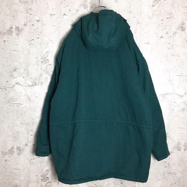 STJOHN'S BAY マウンテンパーカー ダック生地 中綿 グリーン 厚手 定番