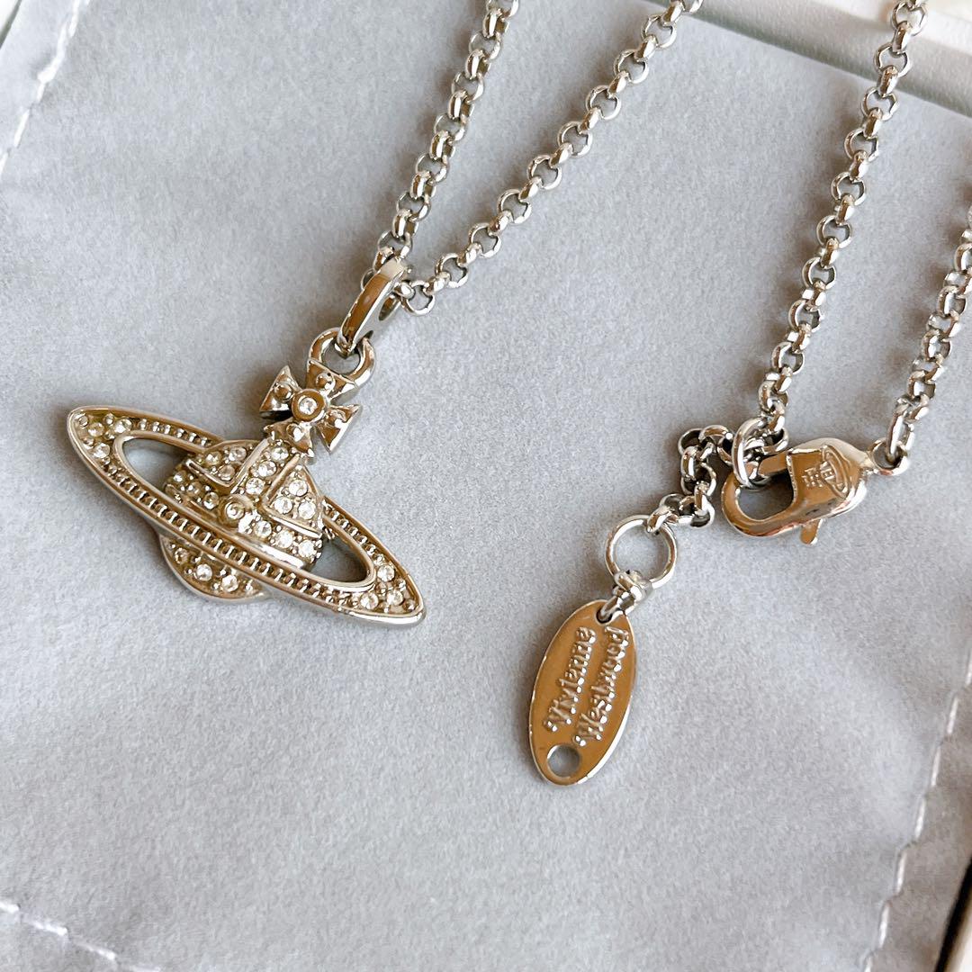 美品✨現行品 ヴィヴィアン MINI BAS RELIEF ネックレス MINI BAS RELIEF ネックレス(シルバー)（レディース