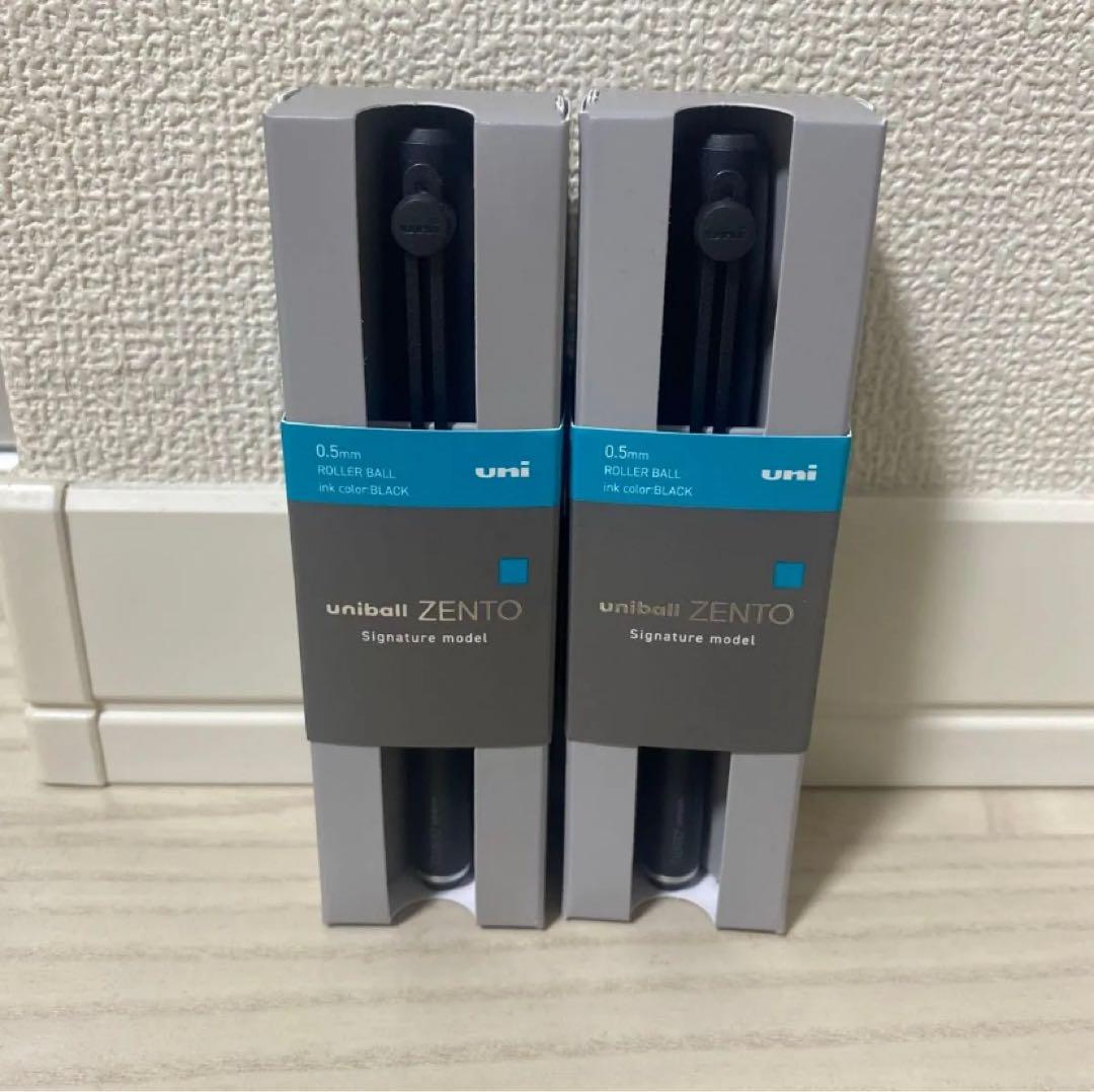 uniball ZENTO ユニボールゼント シグニチャー　ブラック　2本