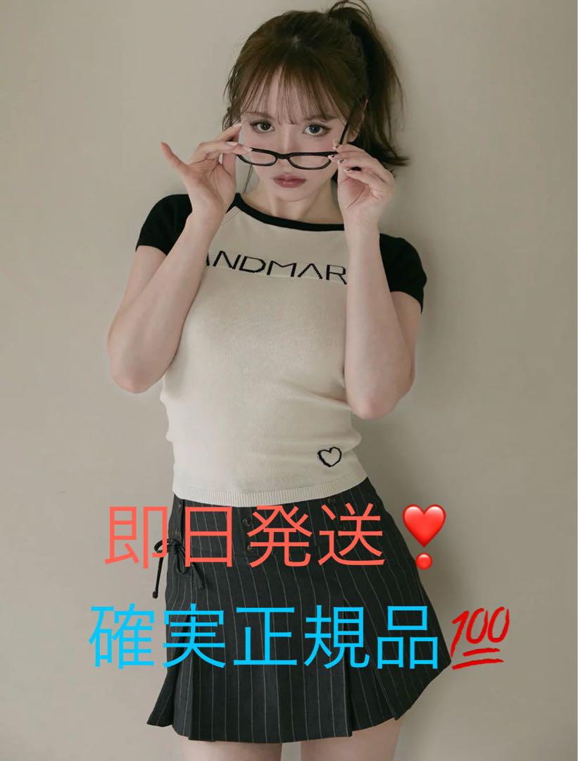 andmary Mary logo knit tops ivory