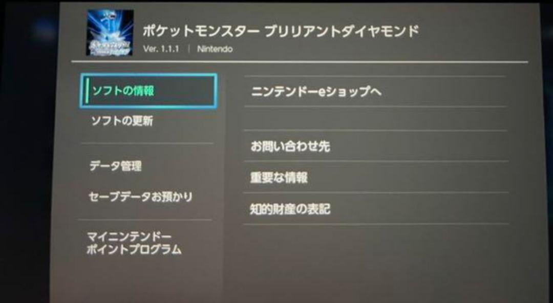 少し豊富な贈り物 Switch Nintendo ポケモンbdsp メニューバグ V 1 1 1 ゲームソフト ゲーム機本体 Www Pastosbons Ma Gov Br