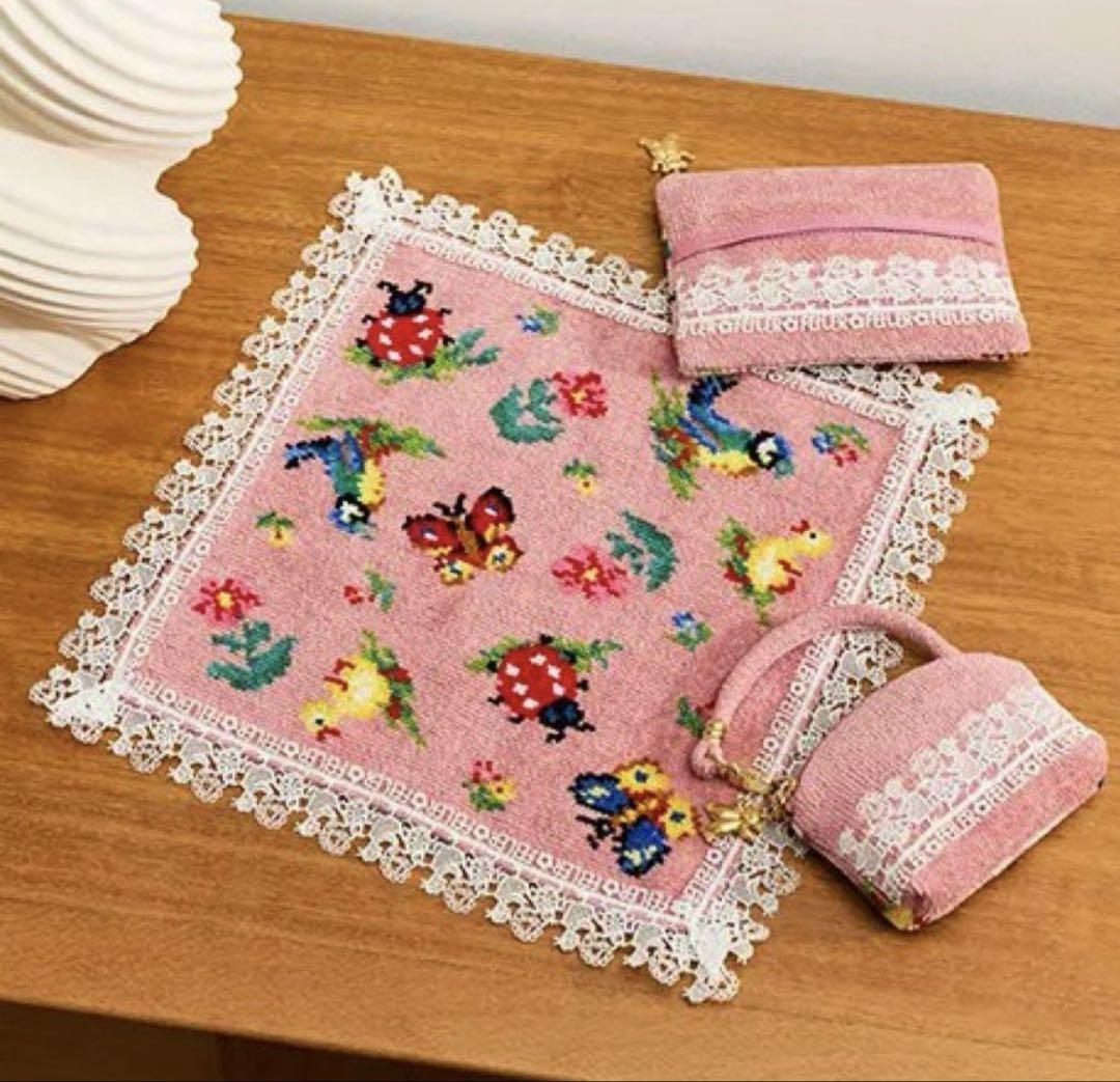 新品】近沢レース フェイラー コラボ タオルハンカチ ハイジ