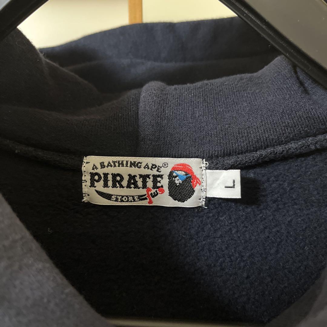 A BATHING APE パイレーツストア パーカー 新 デザインファッション - A BATHING APE パイレーツ ブラック