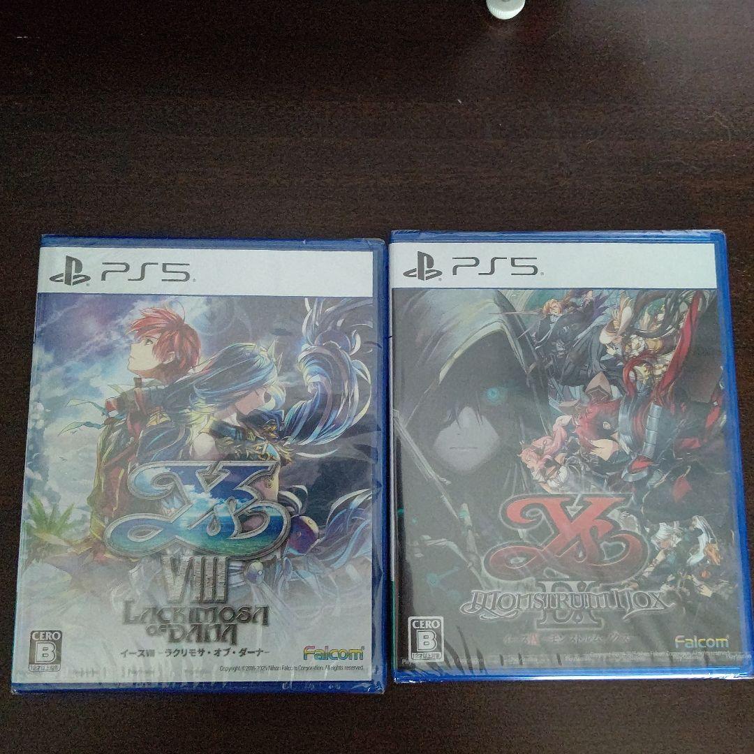 新品未開封　イースVIII & IX　2個セット　 PS5