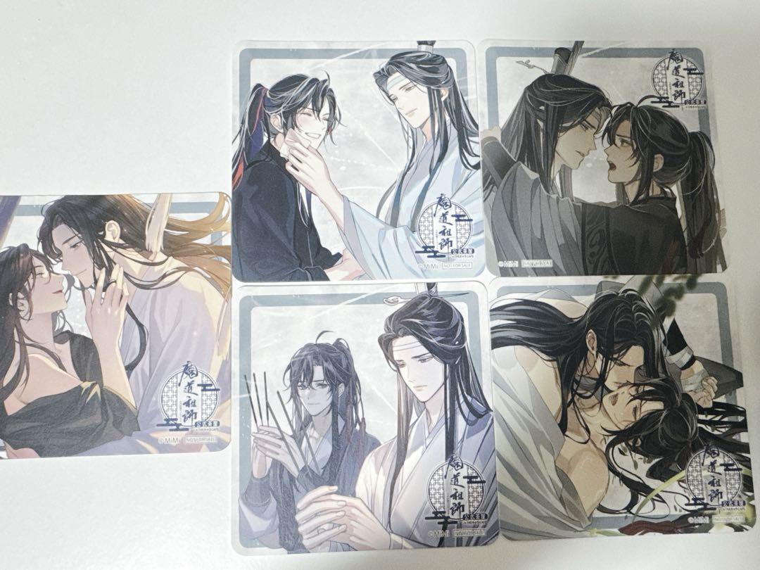 魔道祖師 忘羨 魏無羨 藍忘機 コースター ラジドラ キャラカフェ 公式茶屋