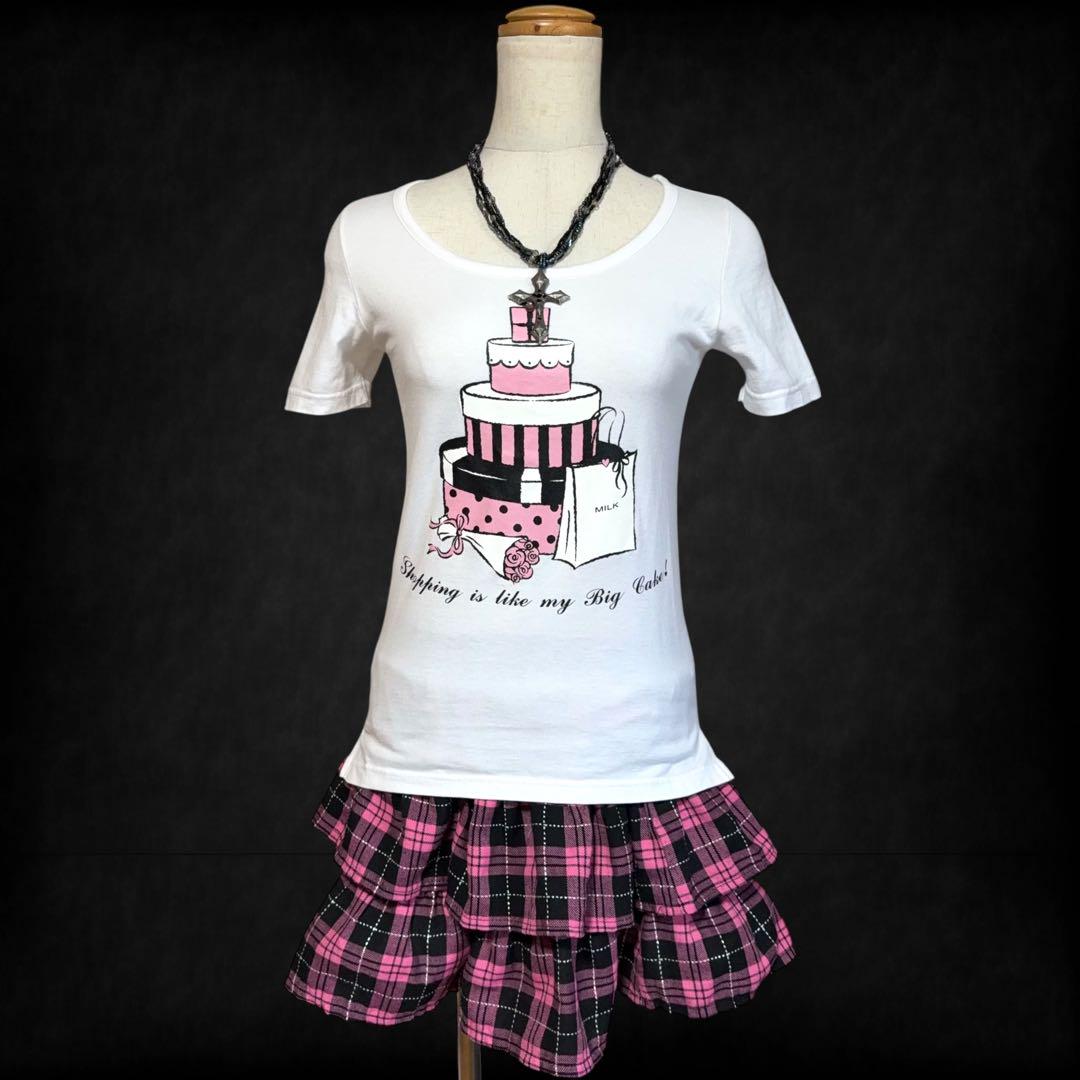 希少00s MILK Tシャツ フェアリーグランジ平成ギャルNANAロック
