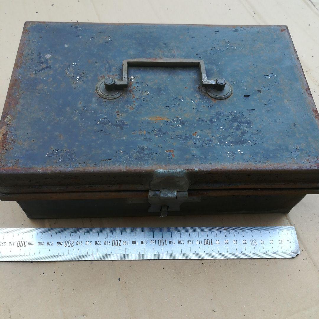 昭和レトロ ヴィンテージ 工具箱 ツールボックス スチール