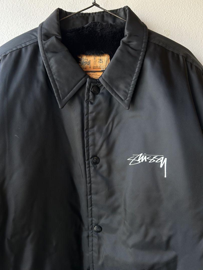 【美品】stussy ステューシー コーチジャケット バックロゴ ダイス STUSSYコーチジャケット