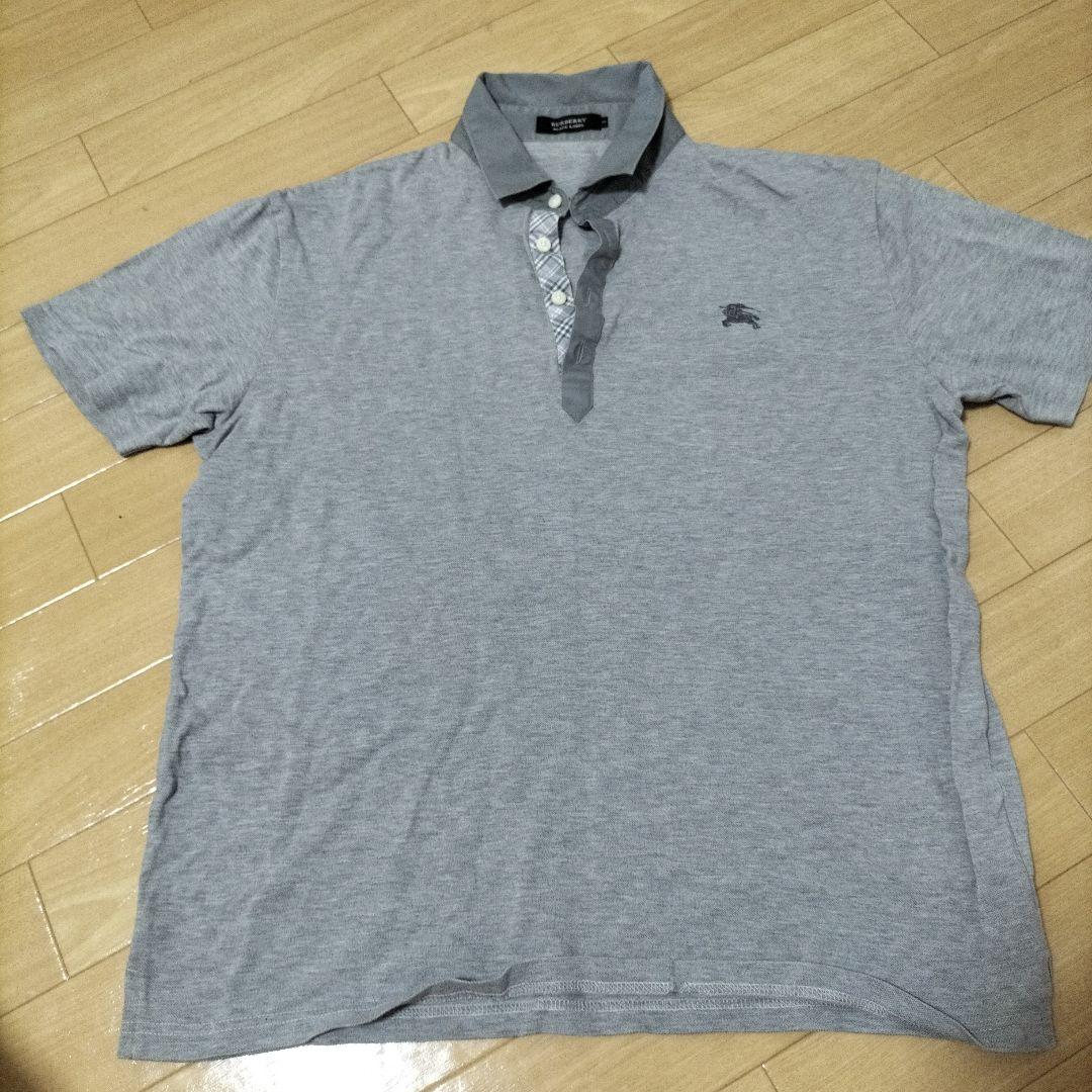BURBERRY BLACK LABEL グレー ポロシャツ L - メルカリ