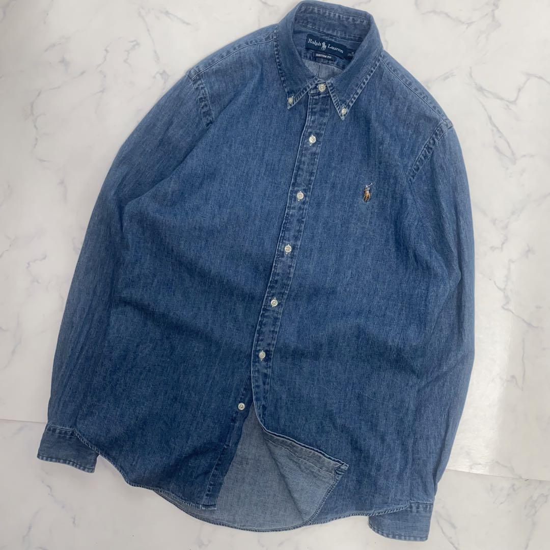 Ralph Lauren DENIM INDIGO 美品　L位　正規品　洗える