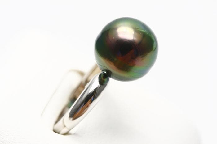 アガット 限定 リング 3本 15号 K10 シルバー ダイヤ グリーン 美品